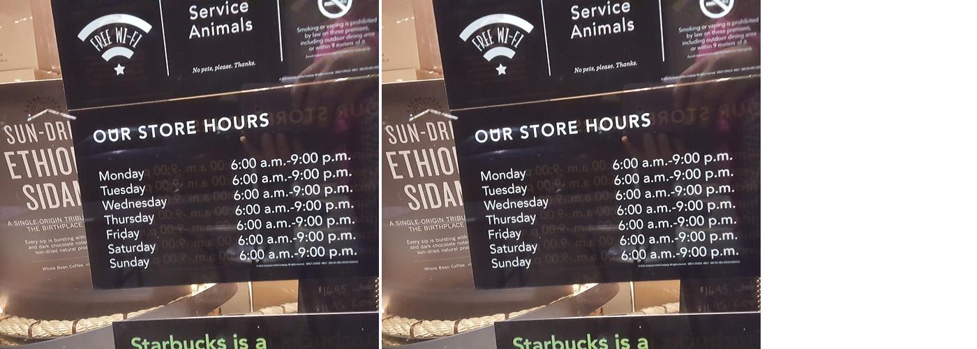 Starbucks Menu