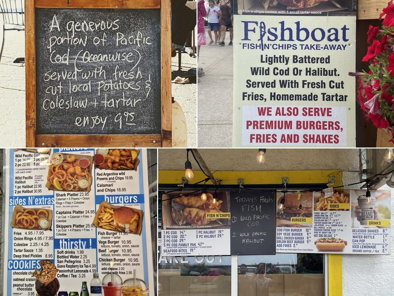 Fishboat Restaurant Menu