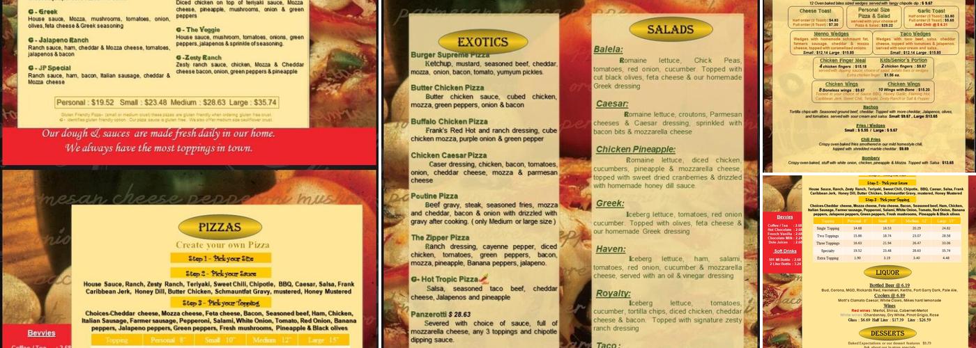 Pizza Haven Menu