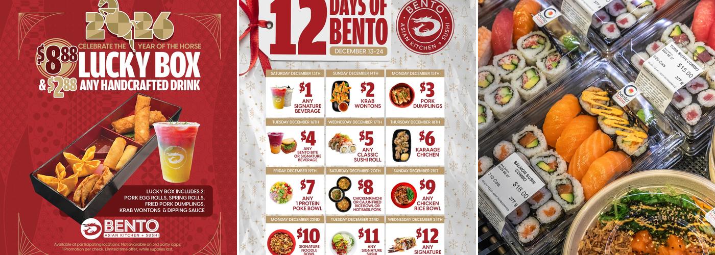 Bento Sushi Menu