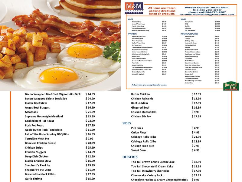 C-Store Menu