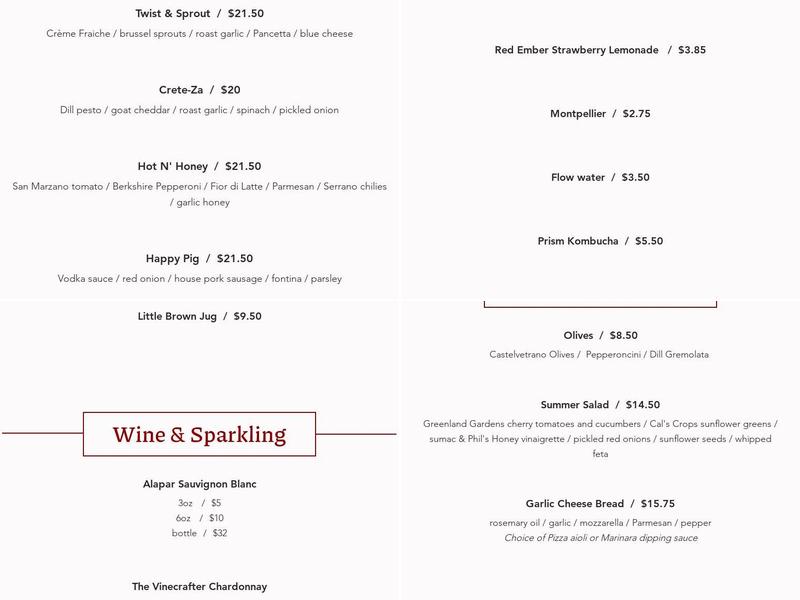 Red Ember Common Menu