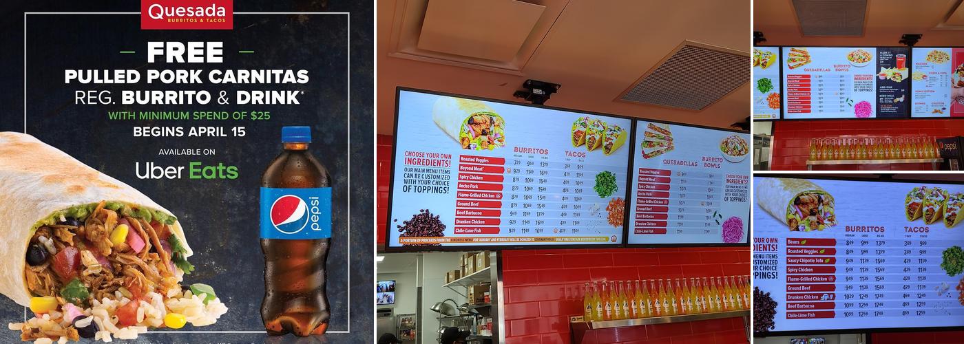 Quesada Burritos & Tacos Menu