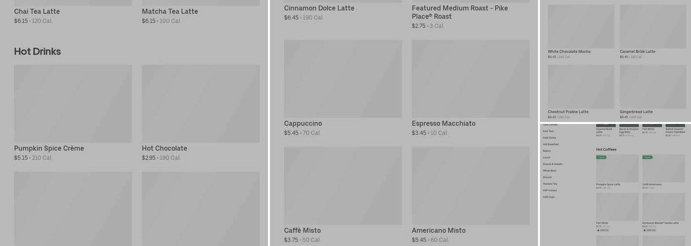 Starbucks Menu