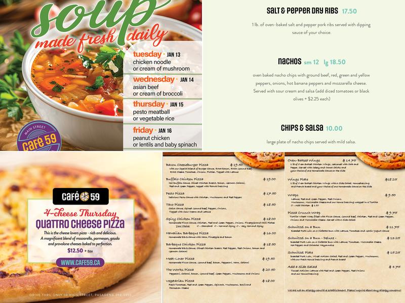 Cafe 59 Menu