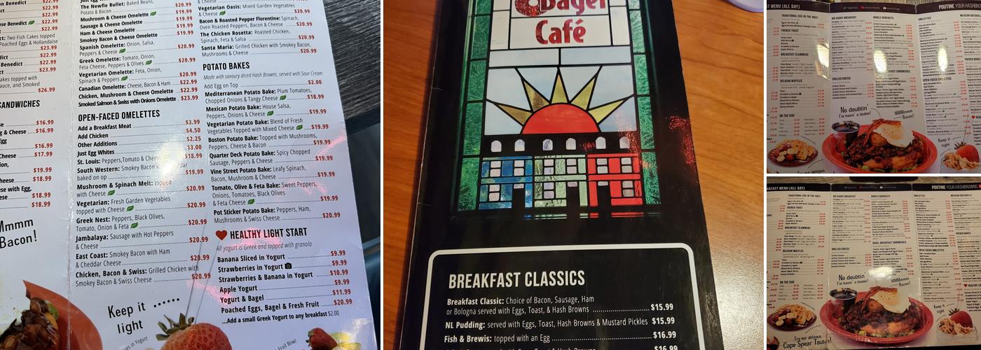 Bagel Cafe Menu
