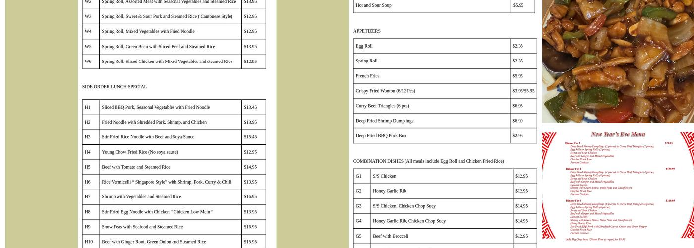 Magic Wok Eatery Menu