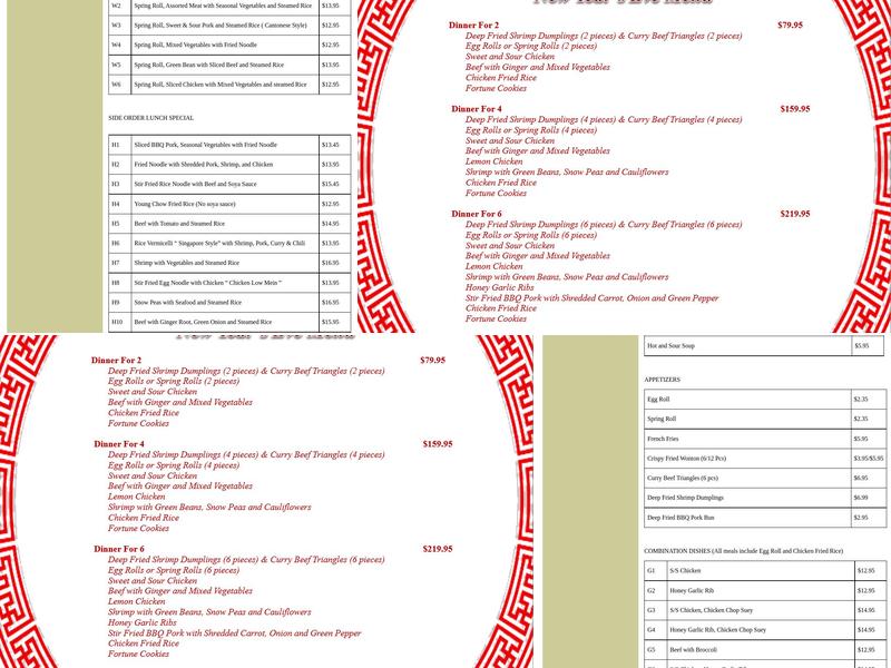 Magic Wok Eatery Menu