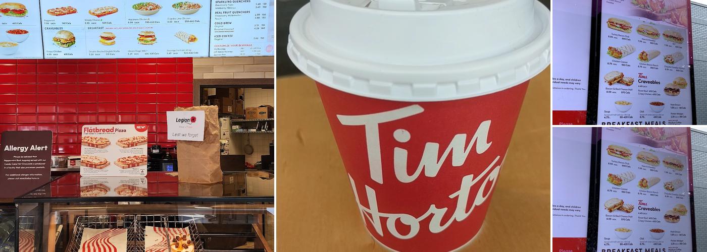 Tim Hortons Menu