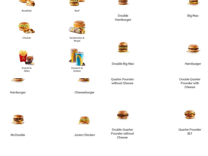 McDonald's Menu
