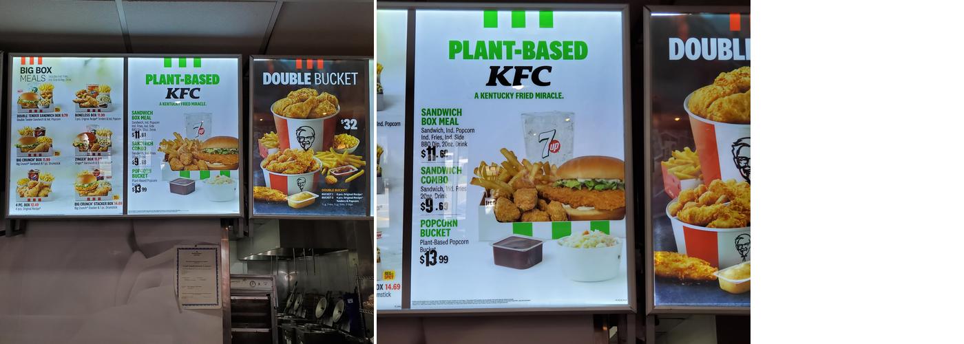 KFC Menu
