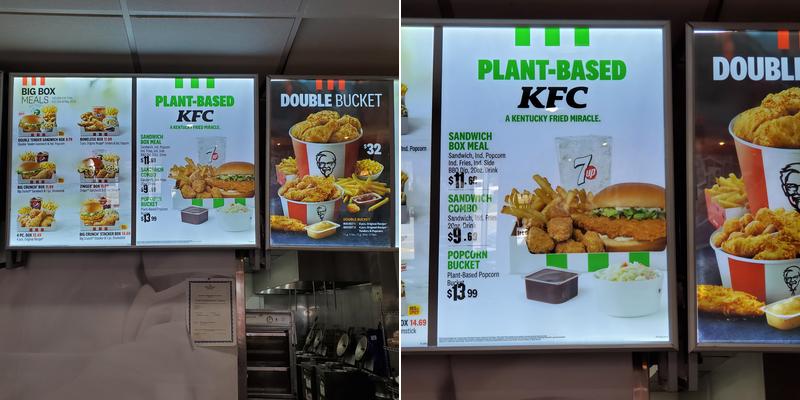 KFC Menu