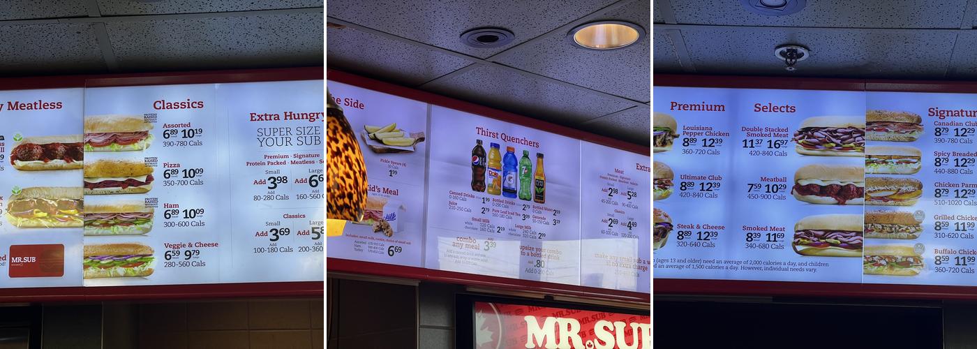 Mr.Sub Menu