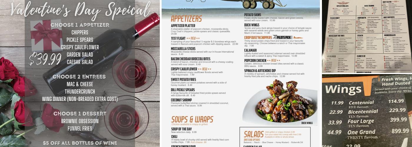 Wing‘n It Kenmount Menu
