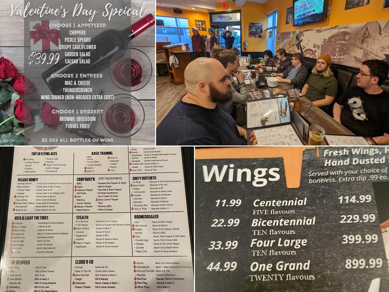 Wing‘n It Kenmount Menu