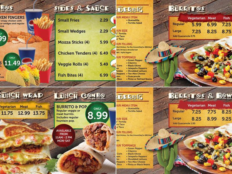 Burritos Mexican Grill Menu