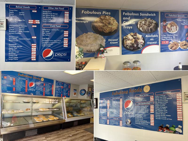 Fabulous Foods Limited Menu