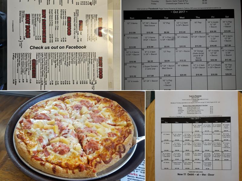 The Lequille Pizza Shop Menu