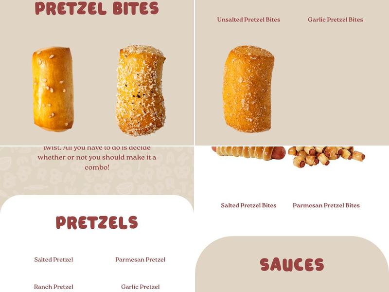 Pretzelmaker & Mrs Fields Menu