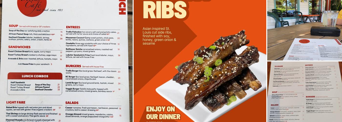Trellis Cafe Menu