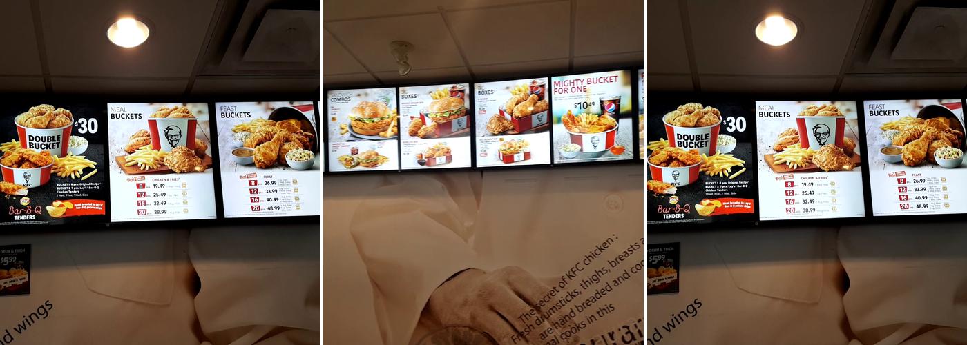 KFC Menu