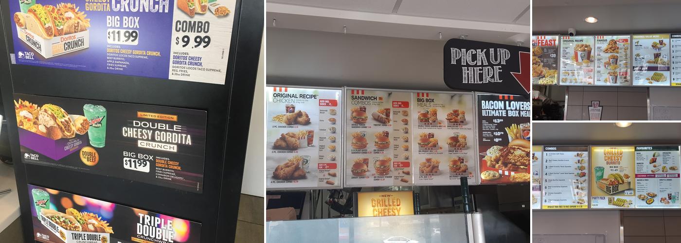 KFC Menu