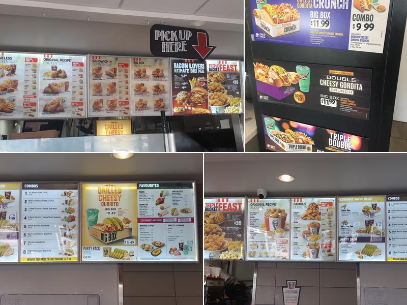 KFC Menu