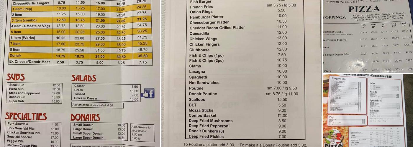 Acropole Pub & Grill Menu