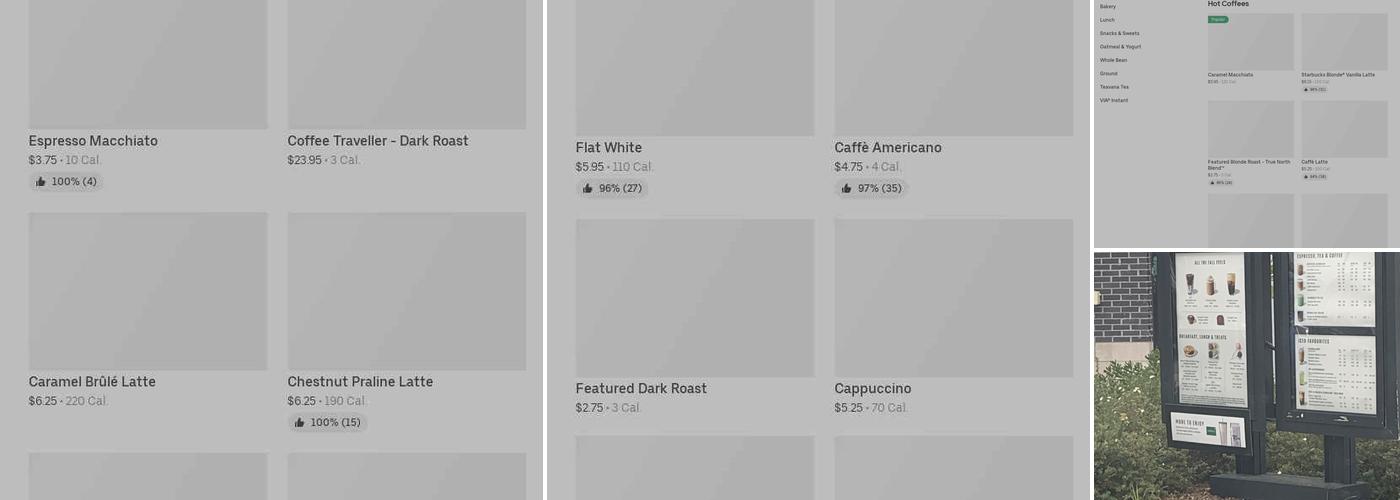 Starbucks Menu