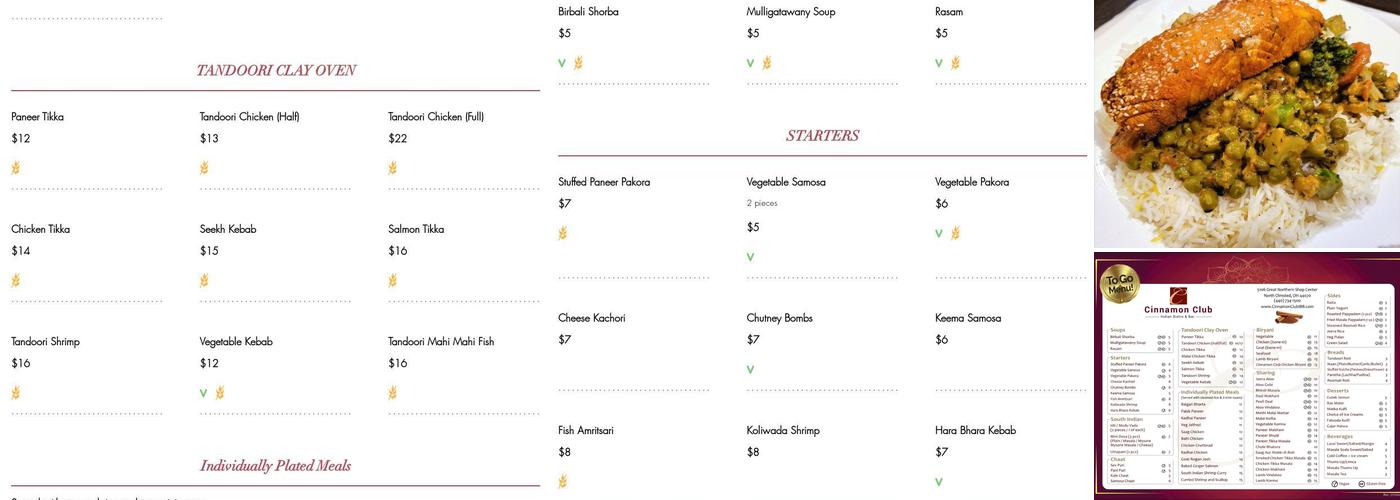 Saffron Patch West Menu