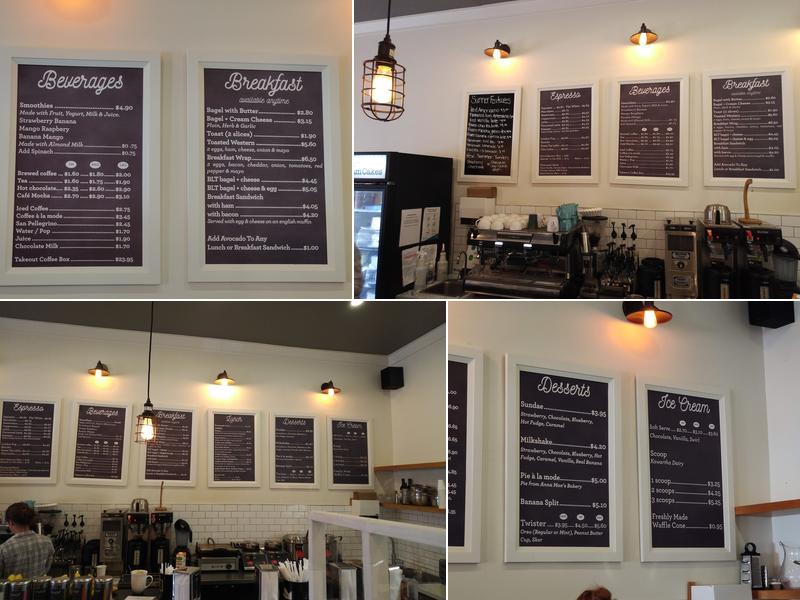 a la mode Menu