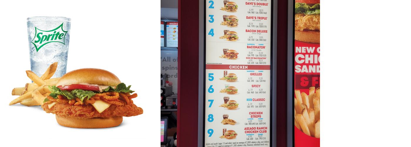 Wendy's Menu