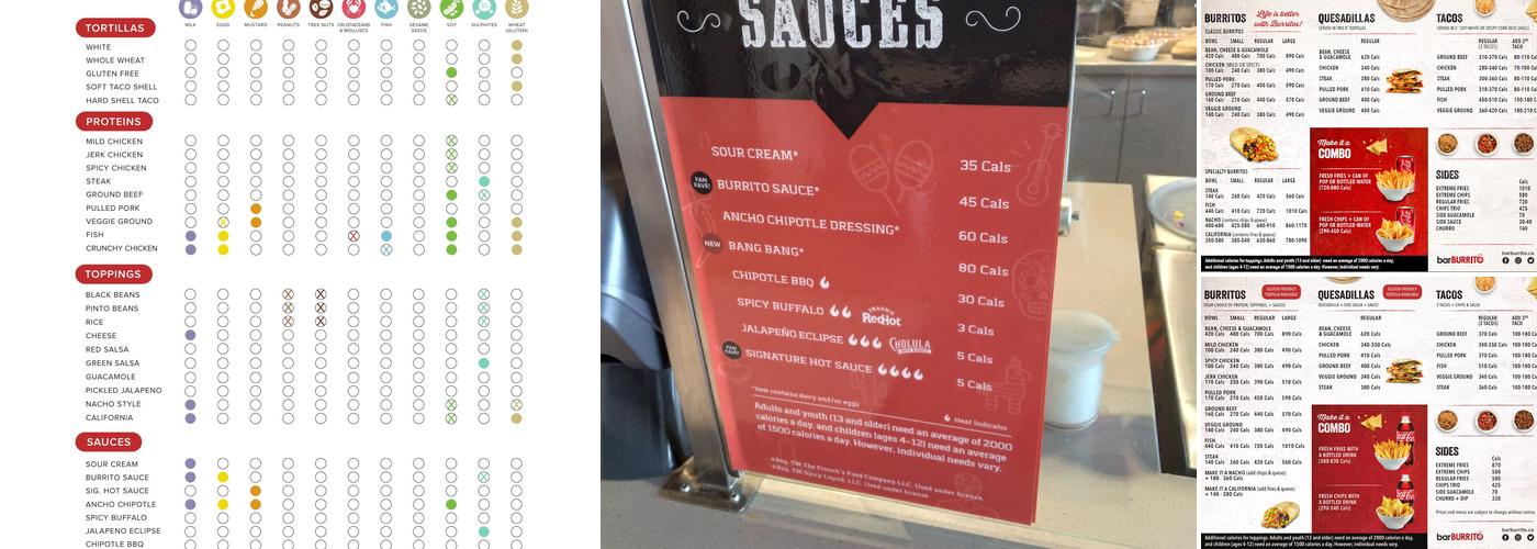 barBURRITO Menu