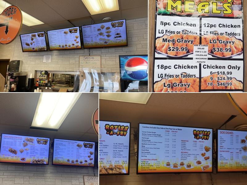 Rotiss-A-Fry Menu