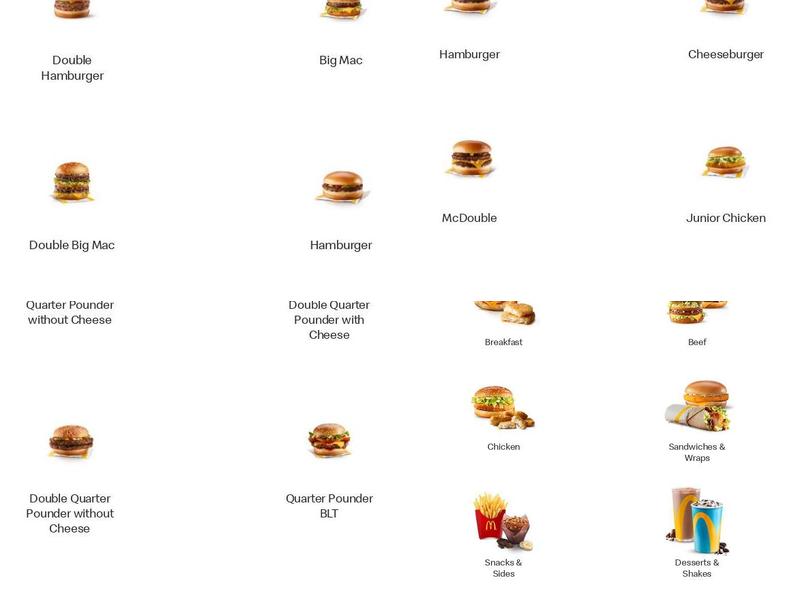 McDonald's Menu
