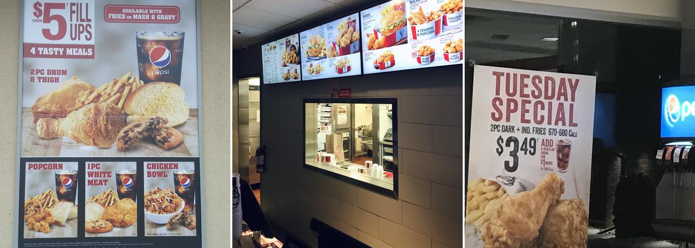 KFC Menu