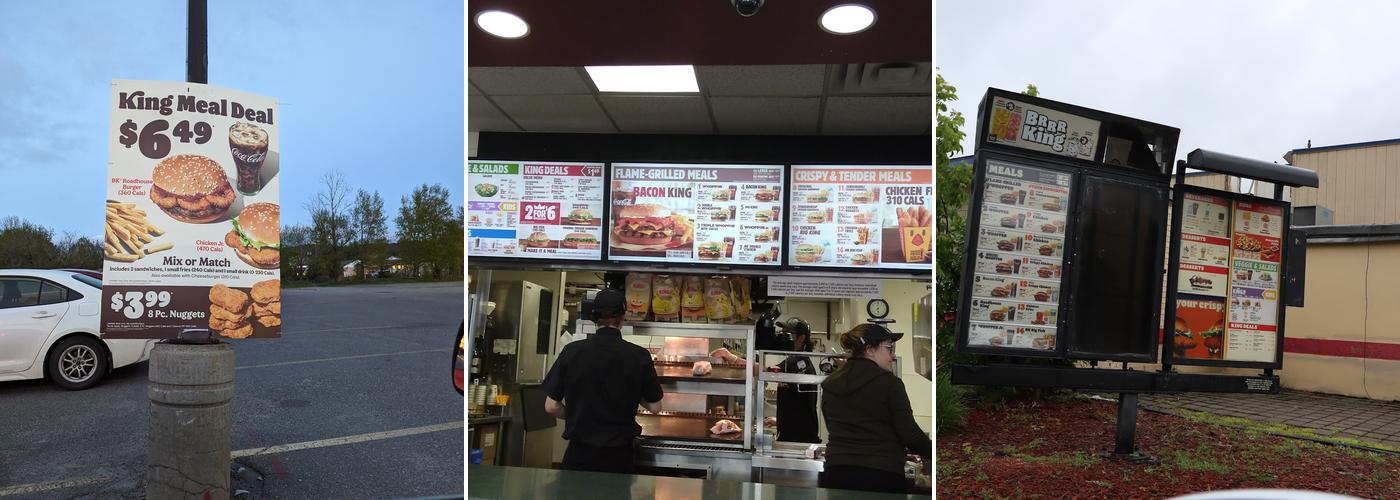 Burger King Menu