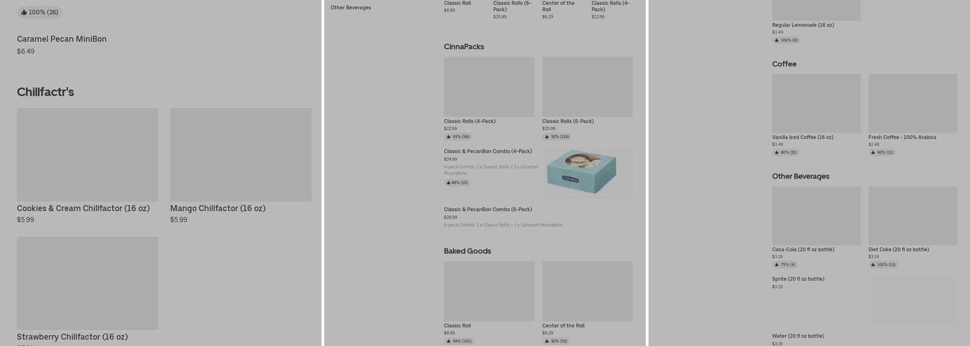 Cinnabon Menu