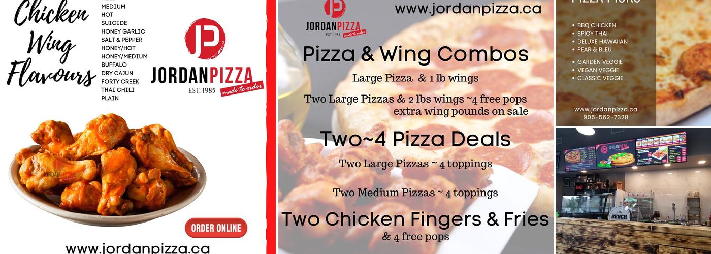 Jordan Pizza Menu