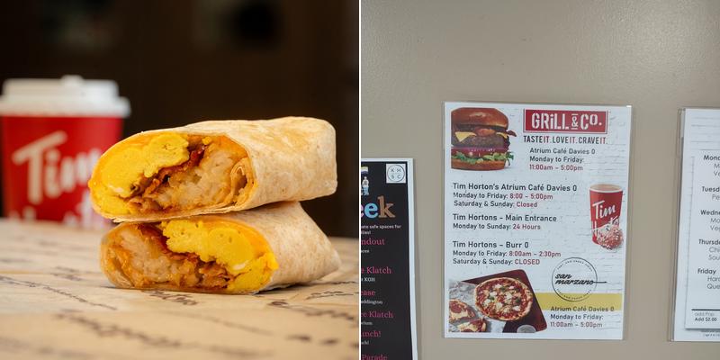 Tim Hortons Menu