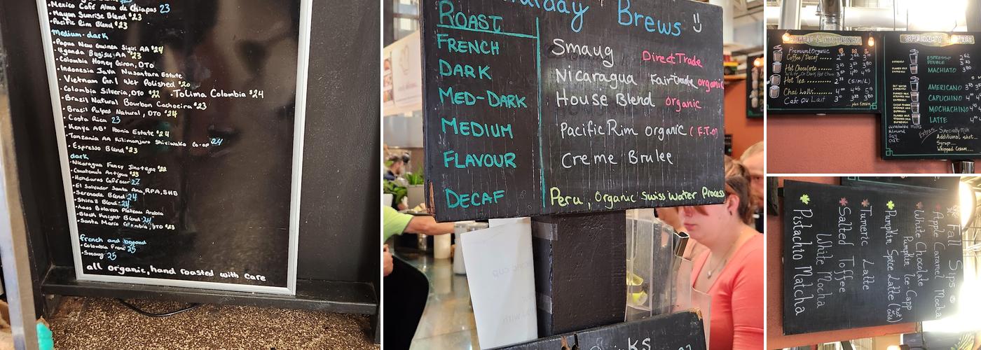 Serrinia Cafe Menu