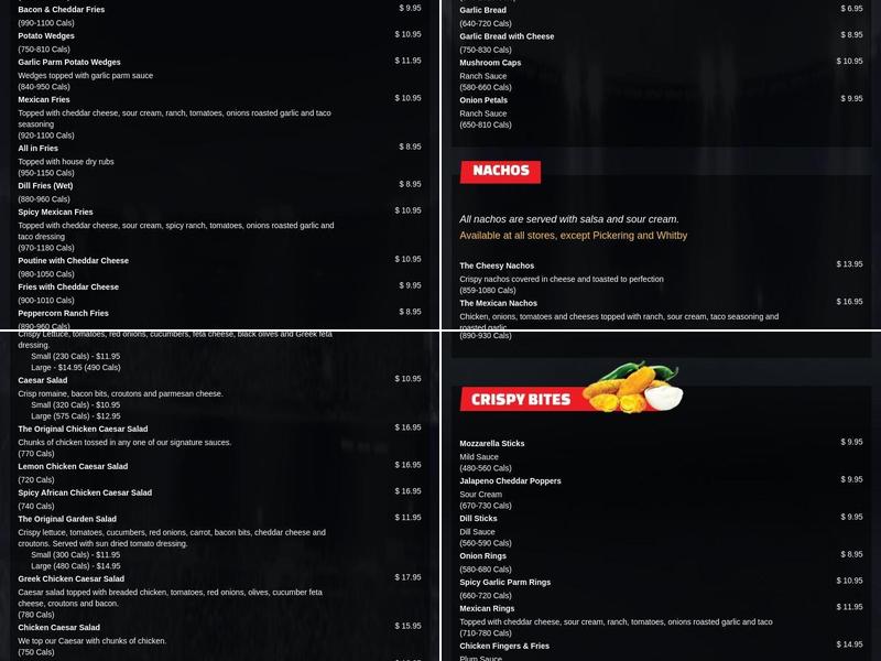 WING HOUSE Menu