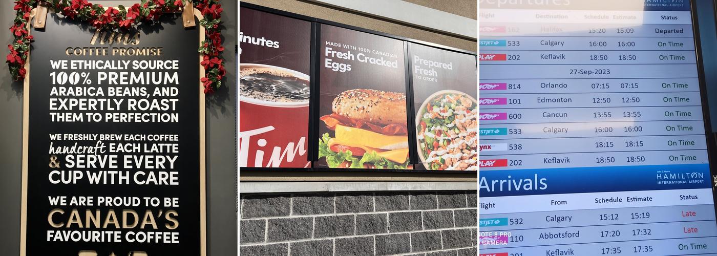 Tim Hortons Menu