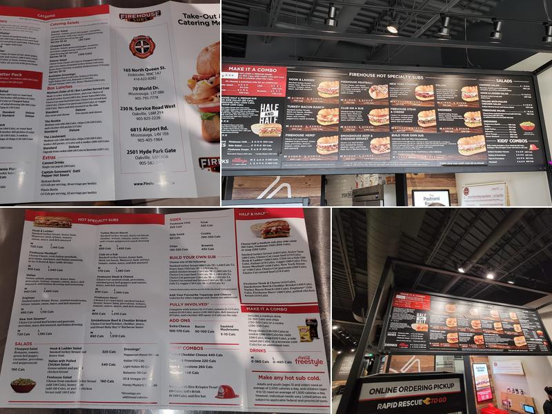 Firehouse Subs Menu