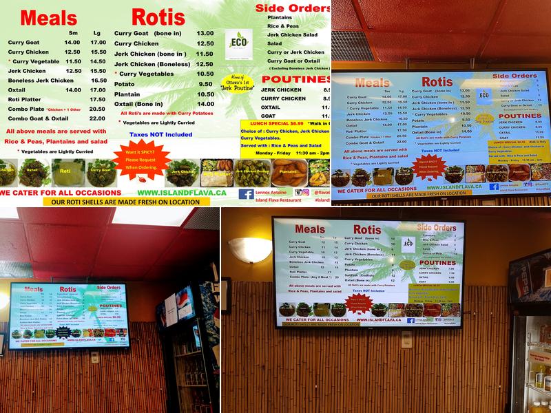 Island Flava Menu
