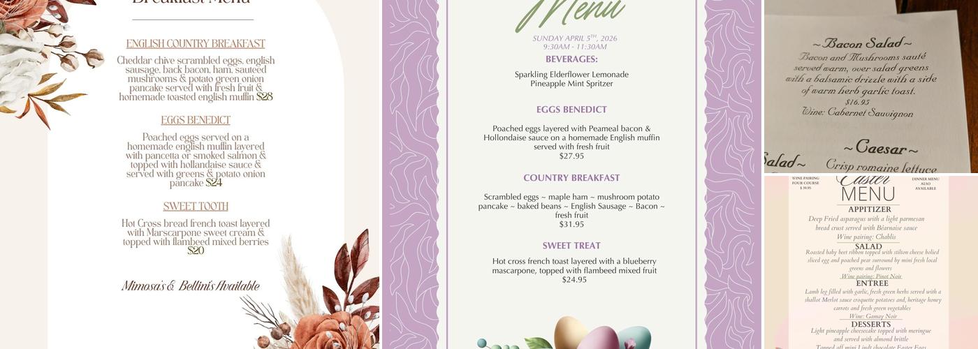 Brigadoon Menu