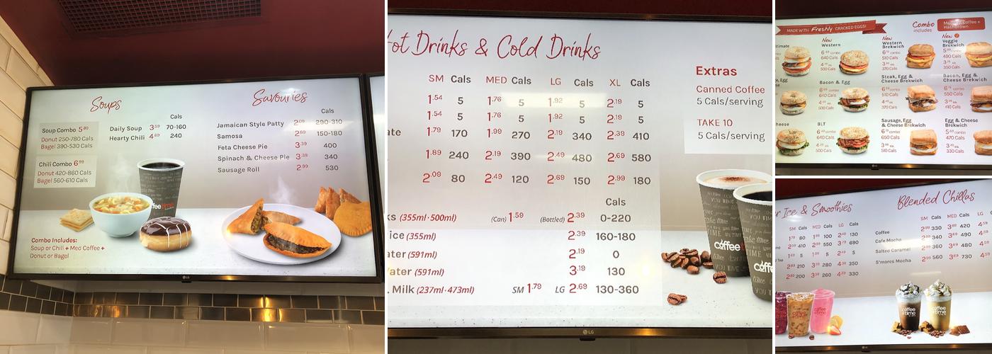 Coffee Time Menu
