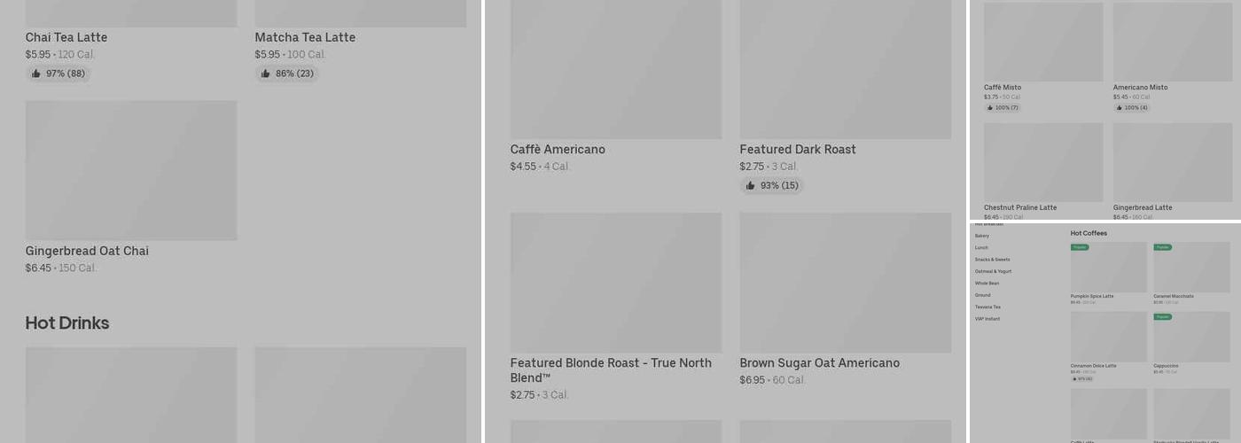 Starbucks Menu