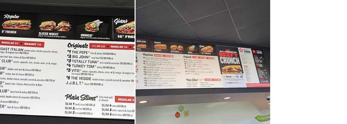 Jimmy John's Menu