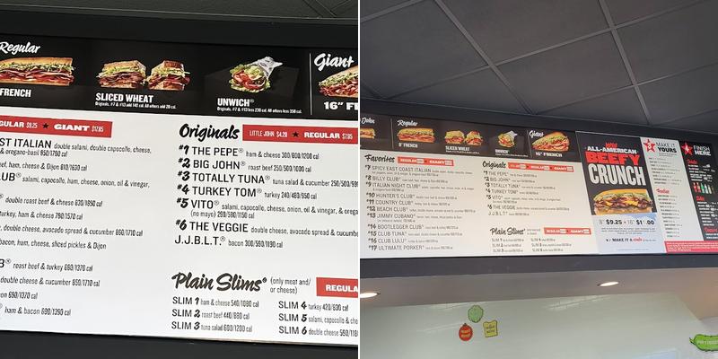 Jimmy John's Menu
